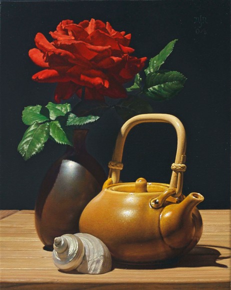 rose and teapot